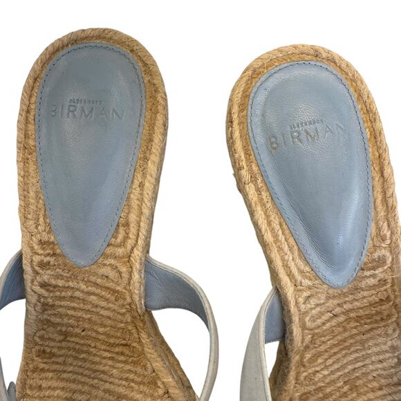 Alexandre Birman POWDER BLUE WEDGES 37.5 - Picture 3 of 6